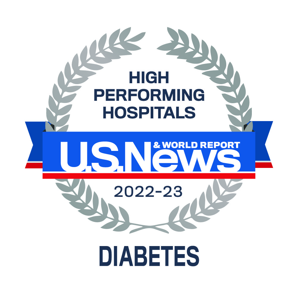 US News high performing diabetes emblem