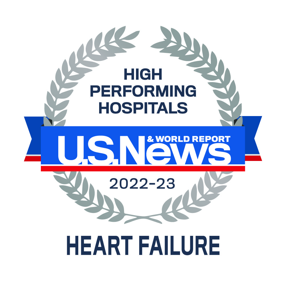 US News high performing heart failure emblem