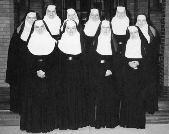 The Original 10 Sisters of Mercy at Holy Cross Photo of the Sisters of Mercy in July 1959