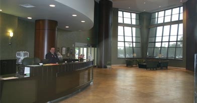 Main Lobby of Holy Cross Hospital photo of main lobby